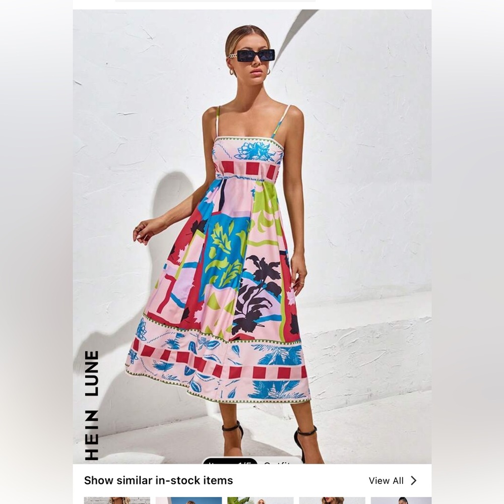 SHEIN midi dress (now sold out)